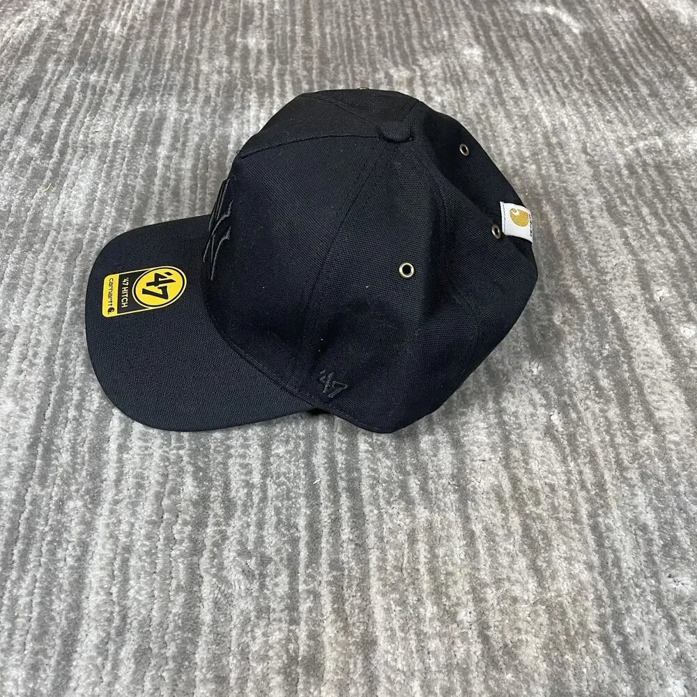 New York Yankees Hat Cap Snap Back One Size Mens Black MLB Carhartt 47 Brand